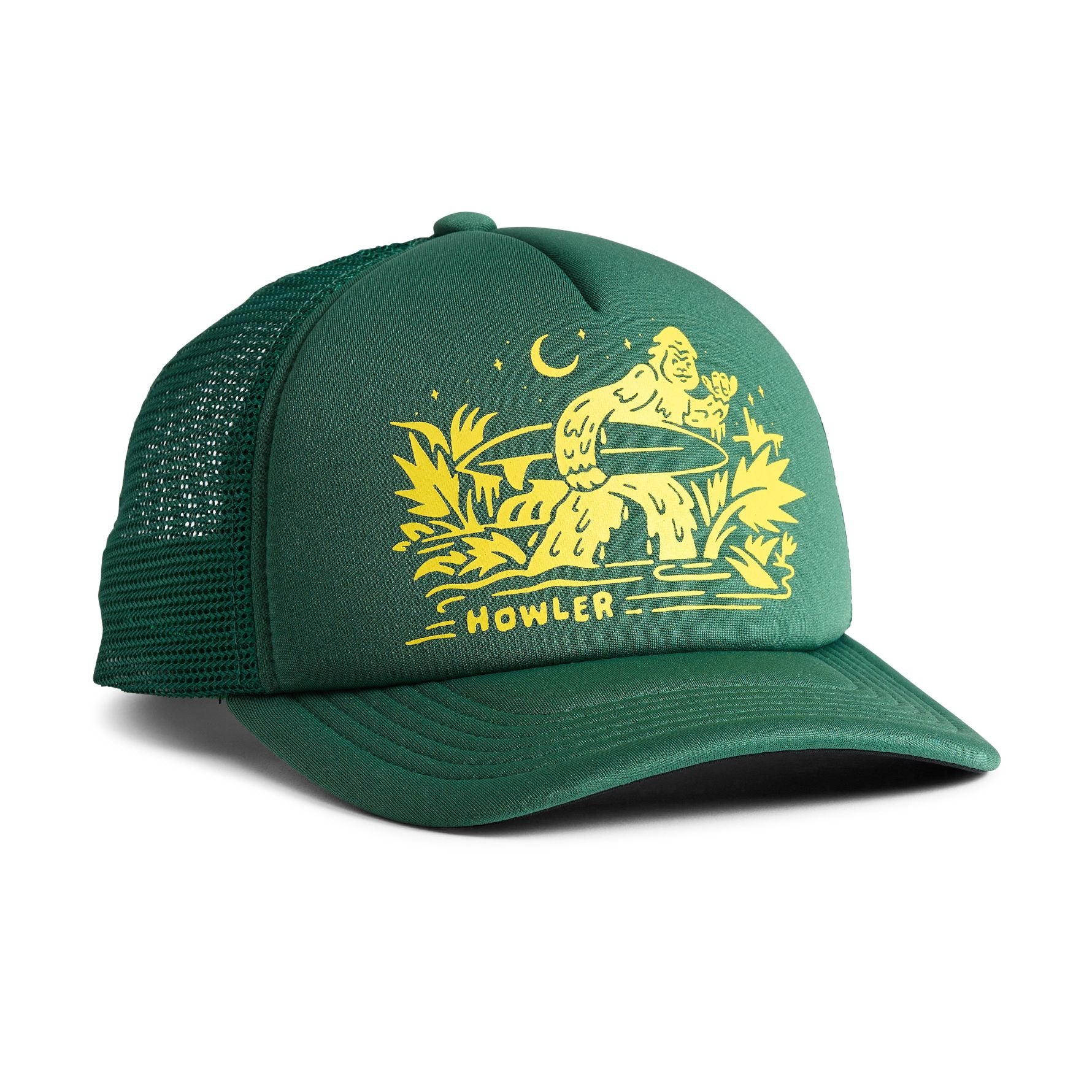 Squatch Rider Foam Dome Snapback- Forest Green